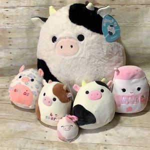 Squishmallow Cow lot - Connor, Ronnie, Caedyn plus others